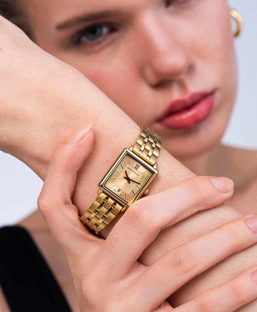 Boyfriend Mini Classic Gold Gold 31mm - Larsson & Jennings | Official Store