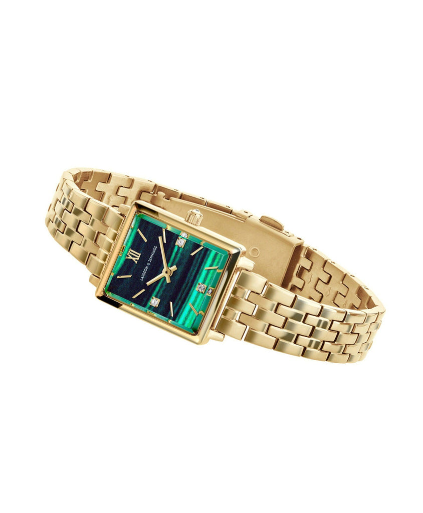 Boyfriend Mini Elevate Gold Green 31mm - Larsson & Jennings | Official Store