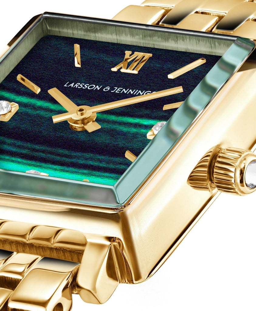 Boyfriend Mini Elevate Gold Green 31mm - Larsson & Jennings | Official Store