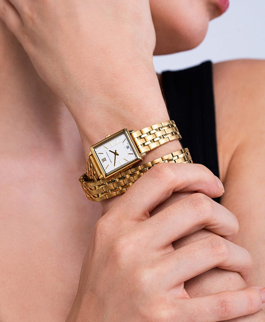 Boyfriend Mini Wrap Gold White 31mm - Larsson & Jennings | Official Store