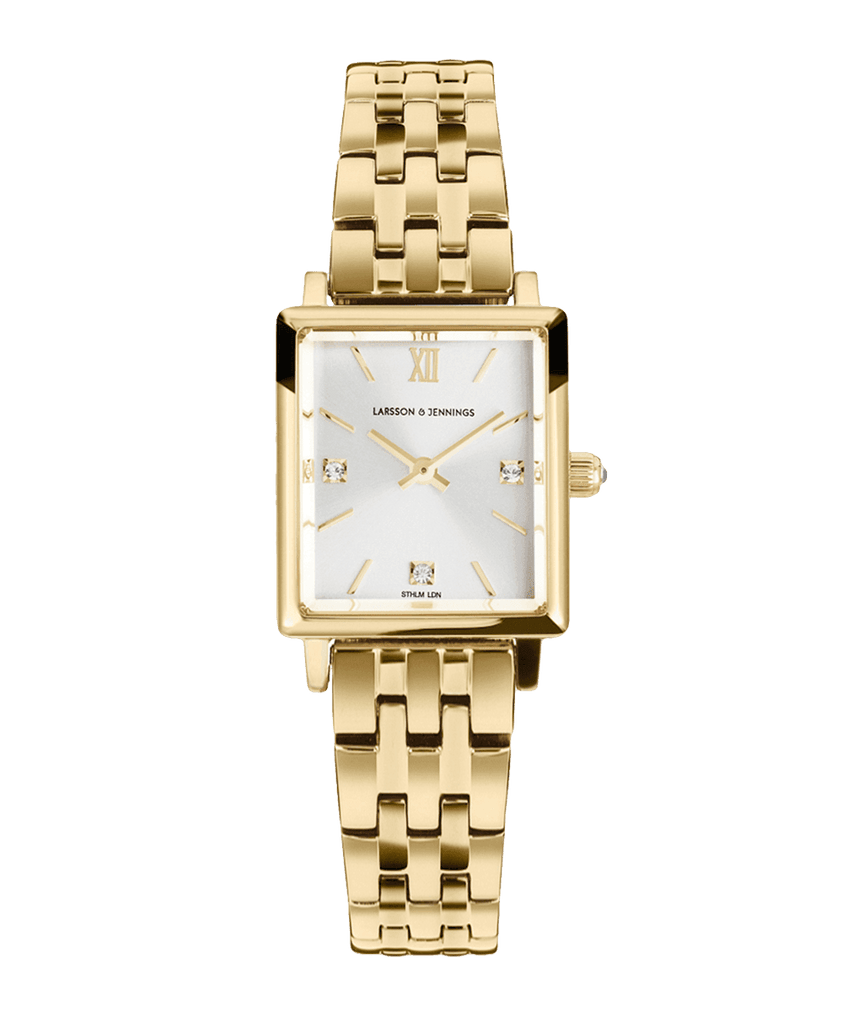 Boyfriend Mini Elevate Gold White 31mm - Larsson & Jennings | Official Store