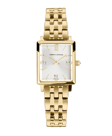 Boyfriend Mini Elevate Gold White 31mm - Larsson & Jennings | Official Store