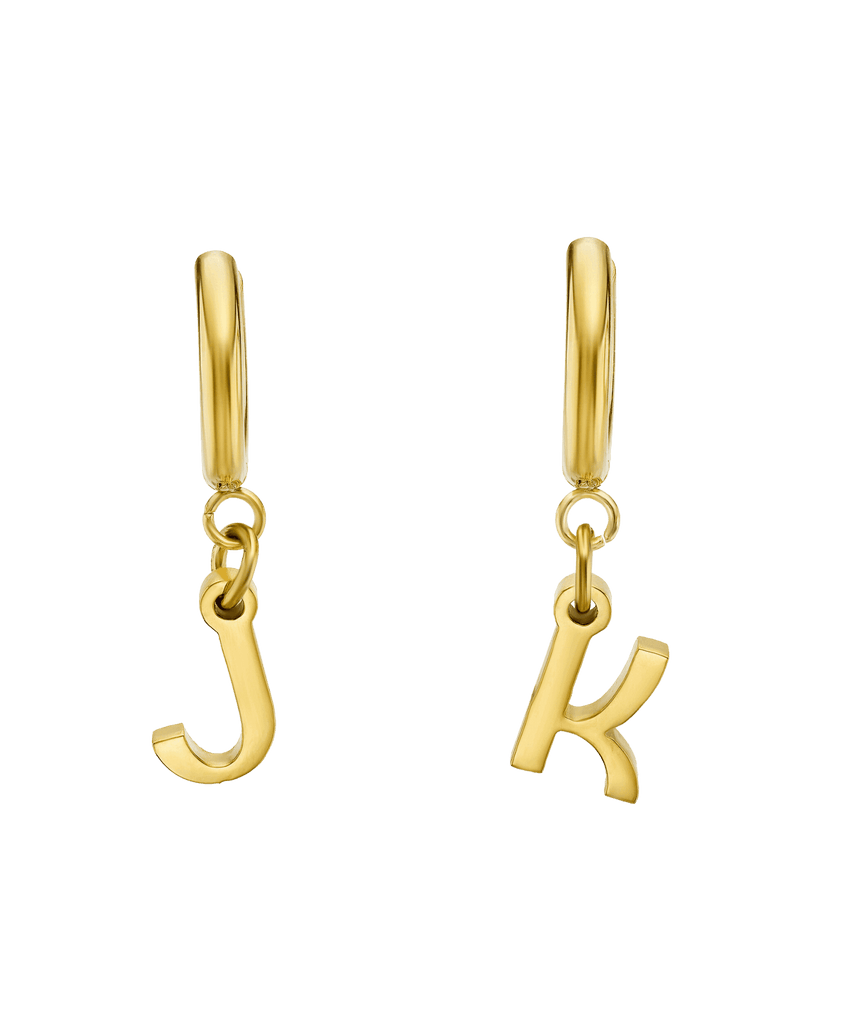 Signature Letter Hoops 18ct Gold Vermeil - Larsson & Jennings | Official Store