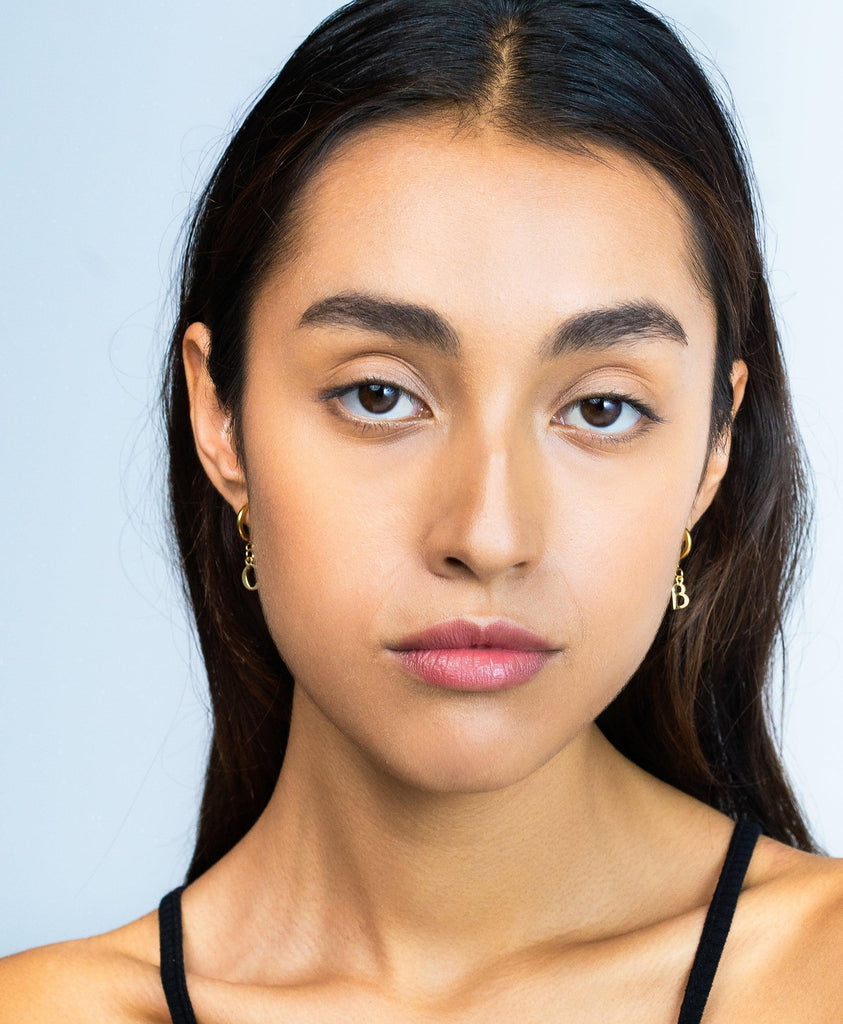 Signature Letter Hoops 18ct Gold Vermeil - Larsson & Jennings | Official Store