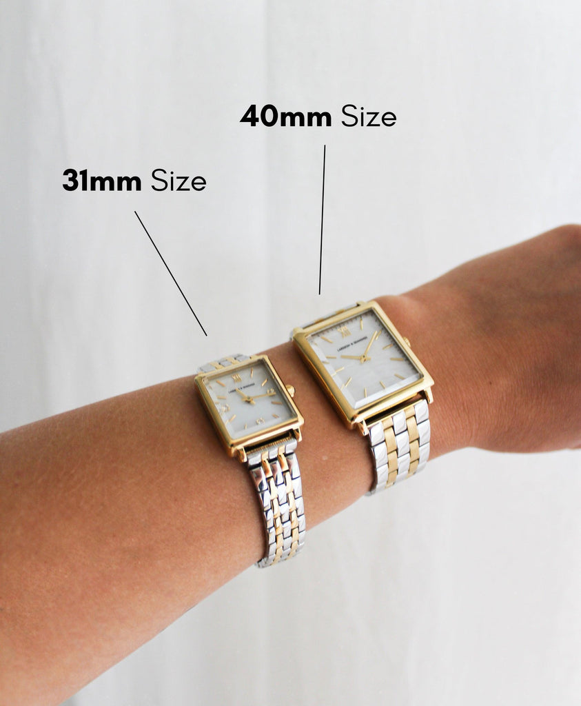 Boyfriend Mini Elevate Gold Green 31mm - Larsson & Jennings | Official Store