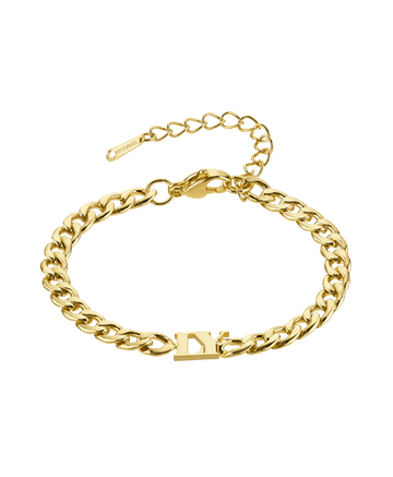 Bold Letters Bracelet 18ct Gold Vermeil - Larsson & Jennings | Official Store