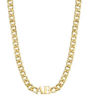 Bold Letters Necklace 18ct Gold Vermeil - Larsson & Jennings | Official Store