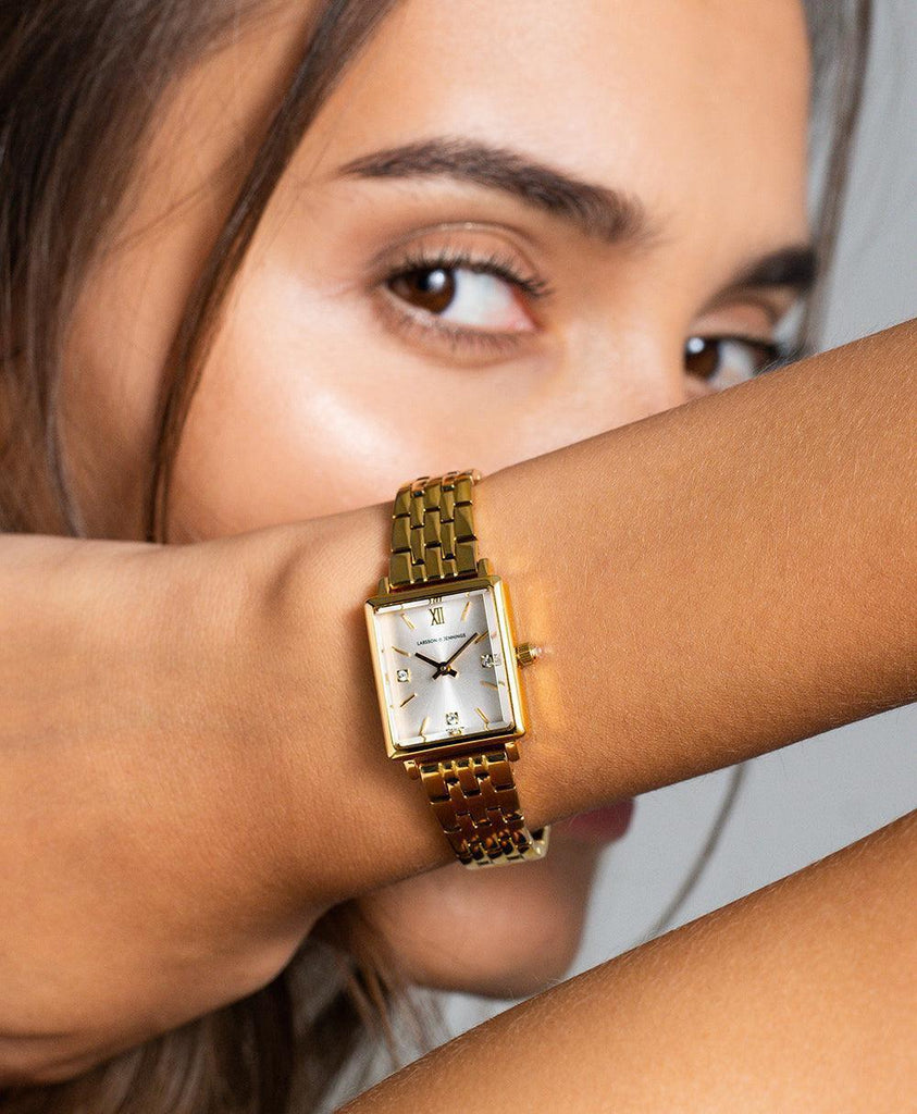 Boyfriend Mini Elevate Gold White 31mm - Larsson & Jennings | Official Store