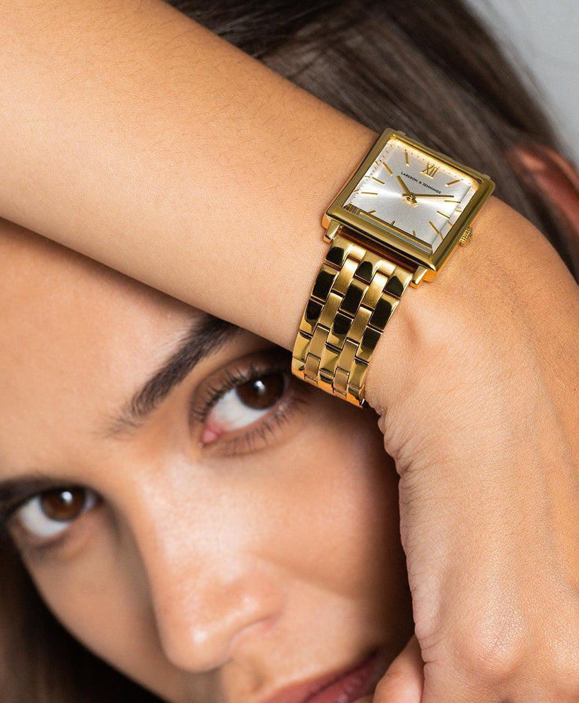 Boyfriend Elevate Gold White 40mm - Larsson & Jennings | Official Store