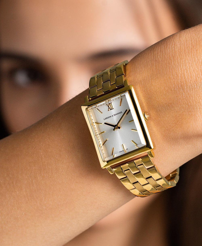 Boyfriend Elevate Gold White 40mm - Larsson & Jennings | Official Store