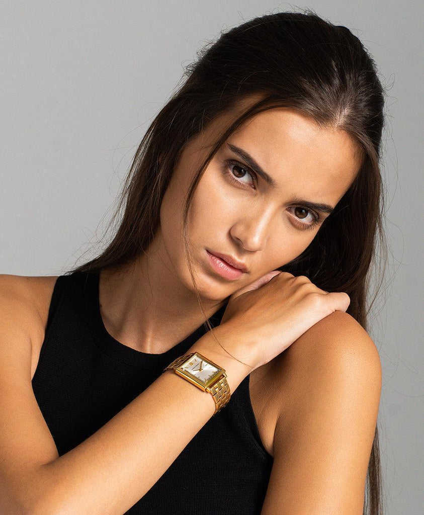 Boyfriend Elevate Gold White 40mm - Larsson & Jennings | Official Store