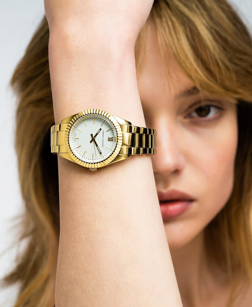 Jade Gold White 36mm - Larsson & Jennings | Official Store