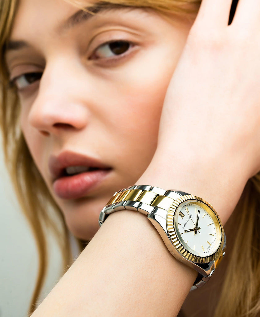 Jade Mixed Gold White 36mm - Larsson & Jennings | Official Store