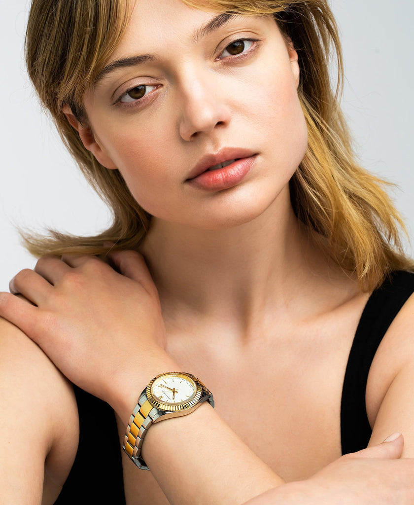 Jade Mixed Gold White 36mm - Larsson & Jennings | Official Store