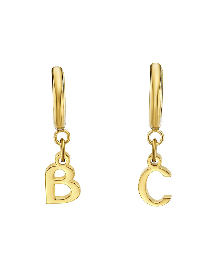 Signature Letter Hoops 18ct Gold Vermeil - Larsson & Jennings | Official Store