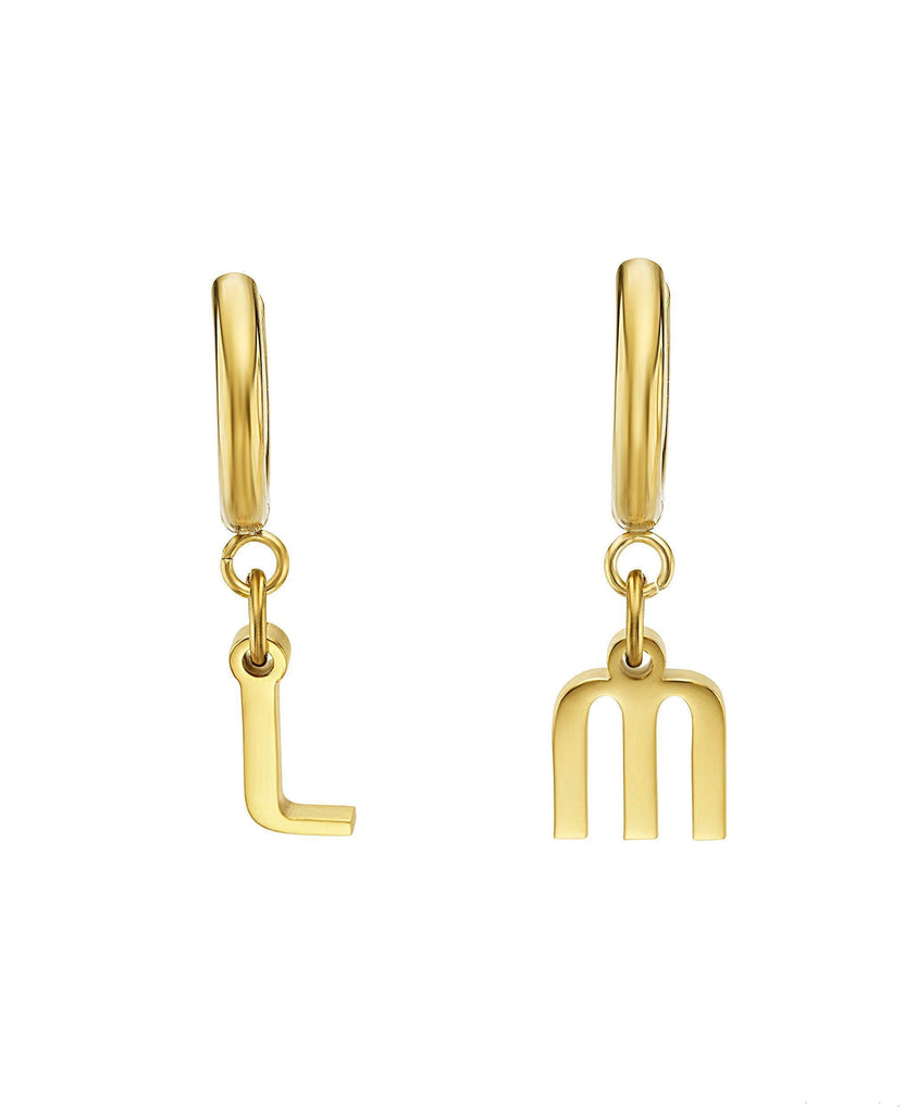 Signature Letter Hoops 18ct Gold Vermeil - Larsson & Jennings | Official Store