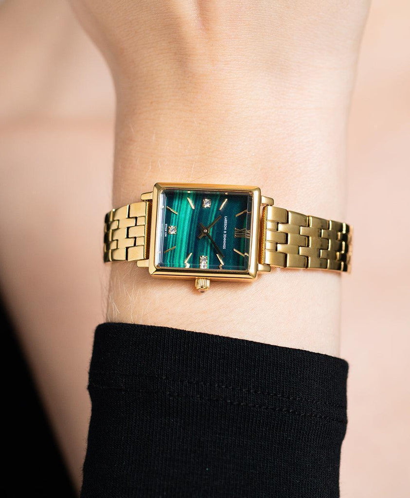 Boyfriend Mini Elevate Gold Green 31mm - Larsson & Jennings | Official Store