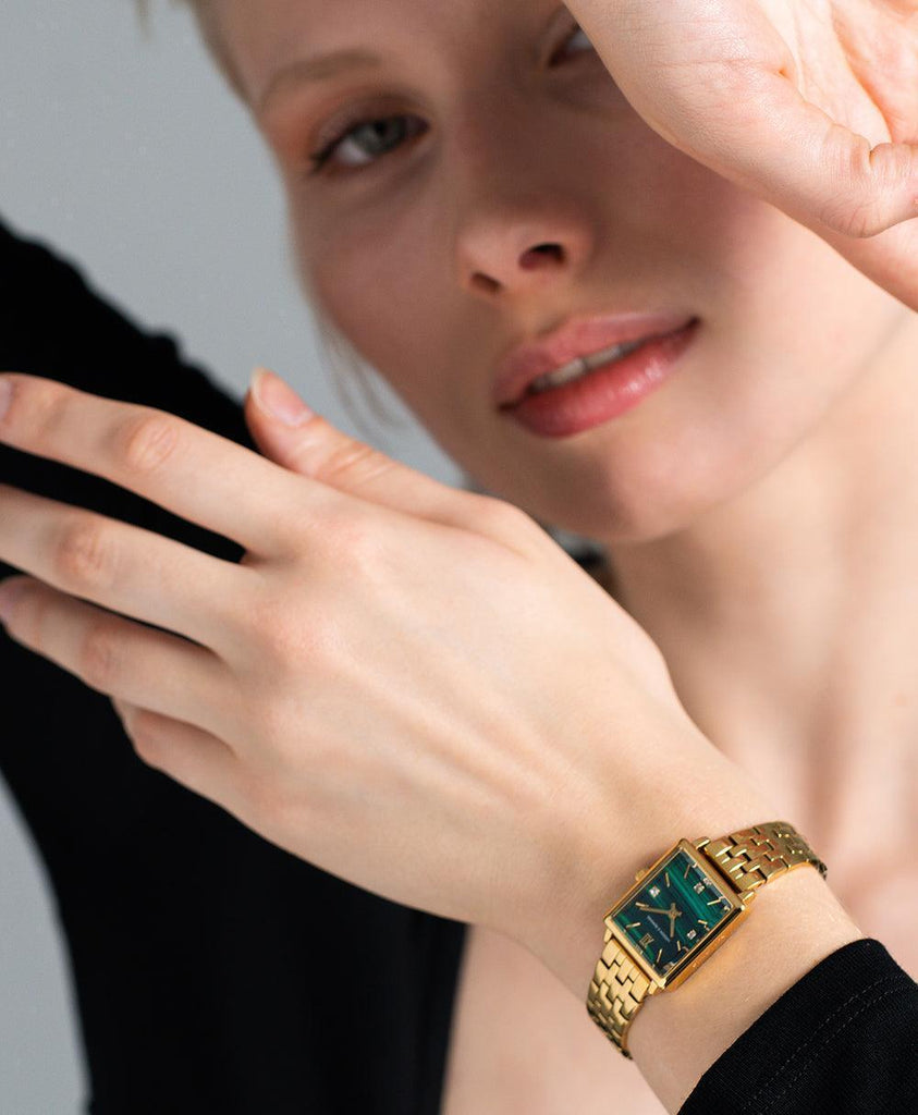 Boyfriend Mini Elevate Gold Green 31mm - Larsson & Jennings | Official Store